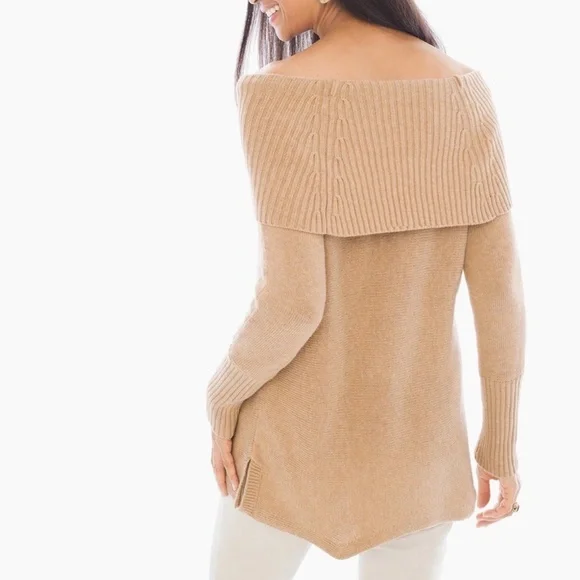 Chico's Hayden Sharkbite-Hem Pullover XL - Picture 2 of 7